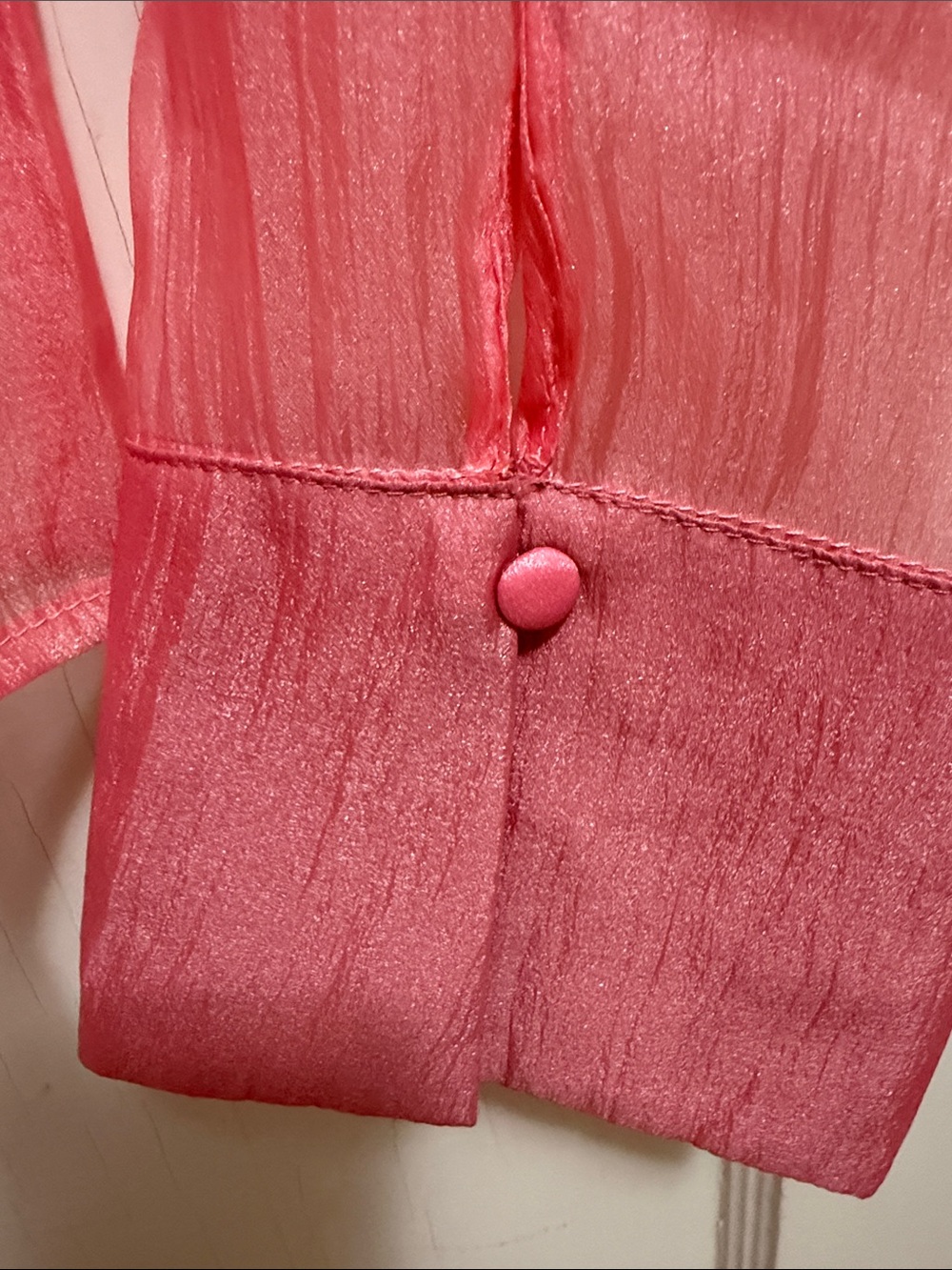 Pink Ruffled Women's Top - Picture 4 of 9